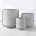 Kante 15.3"+11.6"+8.2" Dia Round Concrete Planter, Large Outdoor Indoor Planter by Kante