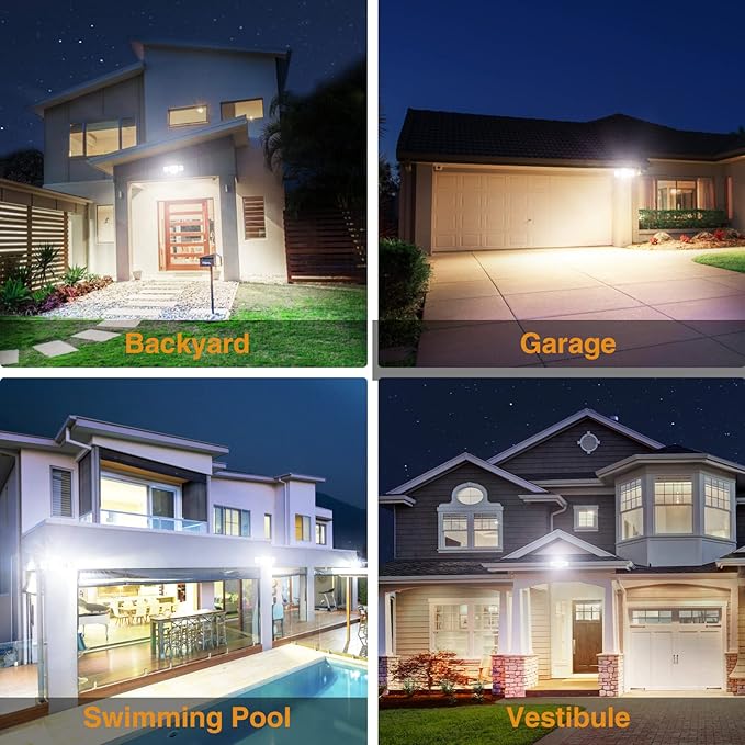Onforu 2 Pack 75W Flood Lights Outdoor, 7000LM LED Flood Lighting Outdoor - Image 8