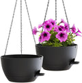 WOUSIWER Self Watering Hanging Planters, 2 Pack 12'' Plastic Pots by WOUSIWER