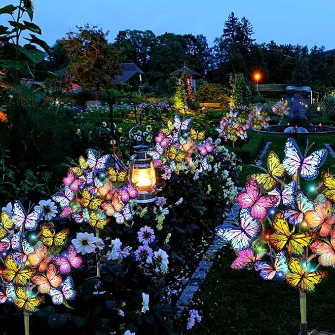 Solar Garden Lights Outdoor Waterproof Decorative Solar Lights Outdoor 8 Pack - Image 6