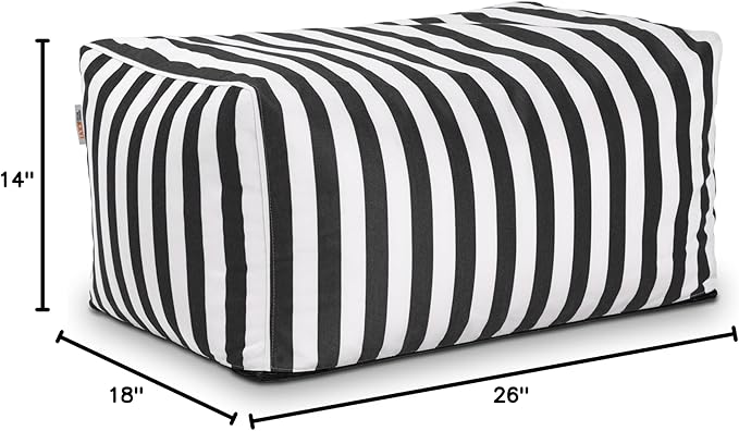 Jaxx Leon Outdoor Bean Bag Ottoman - Image 2