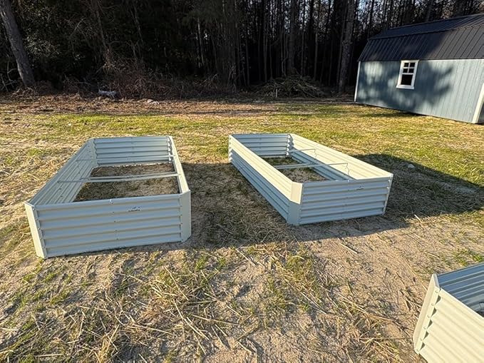 A ANLEOLIFE 8-Pack 8X4X1.5ft & 74x74x18 in Deep Root Galvanized Raised Garden - Image 4