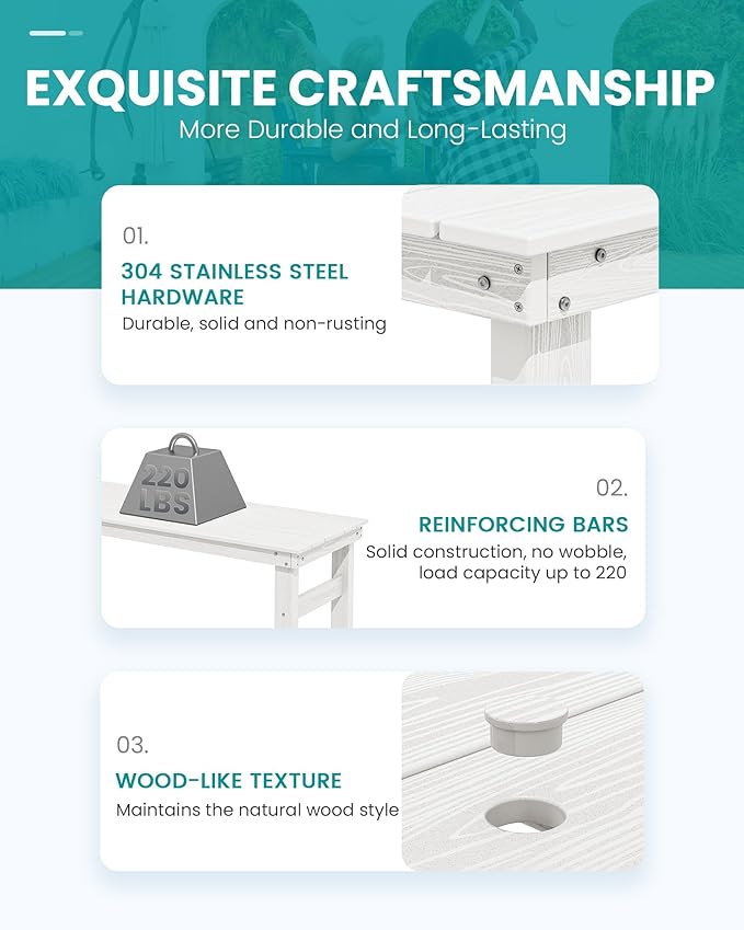 SERWALL 41" Outdoor Bar Table - Image 6