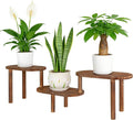 Concave Plant Shelf Indoor, 3 Tiers Deformable Oval Plant Stand, Heavy Duty by Jotboom