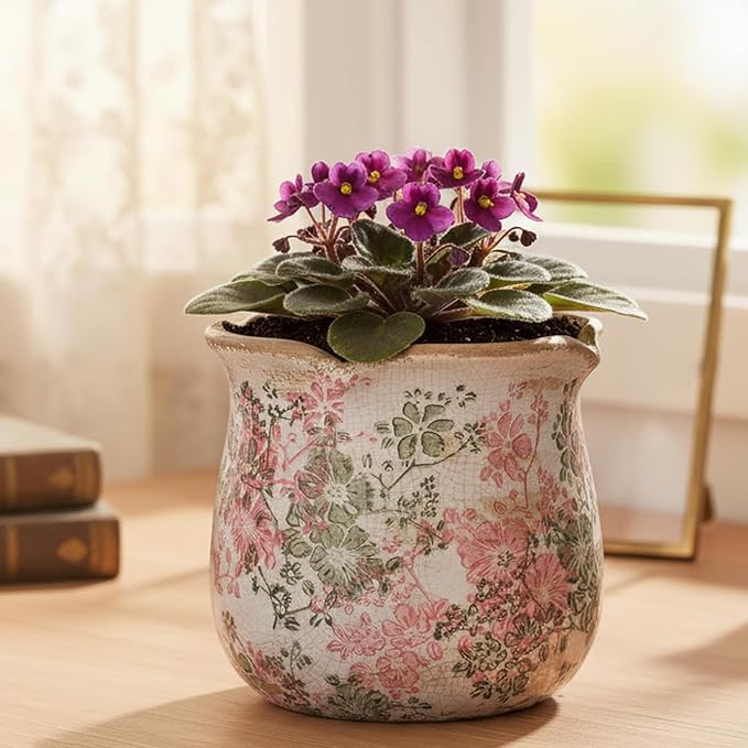 Ceramic Pots for Plants, Vintage Plant Pot - Image 4