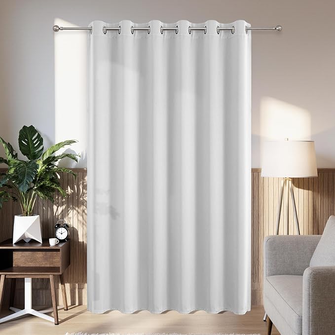 Joydeco Blackout Patio Sliding Door Curtains 96 Inches Long, Grommet Privacy by JOYDECO