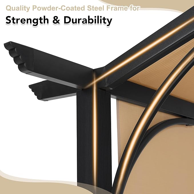 MASTERCANOPY 10x10ft Outdoor Retractable Pergola - Image 5