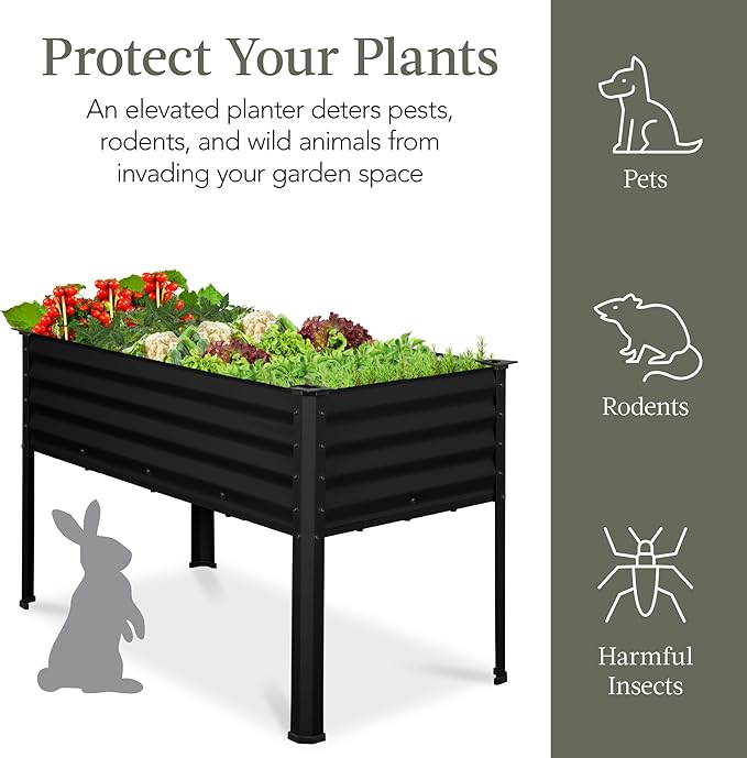Best Choice Products 48x24x30in Galvanized Raised Garden Bed, Metal Elevated - Image 6
