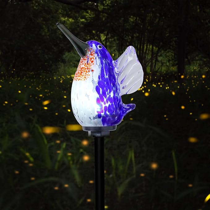 Afirst Decorative Solar Lights Outdoor Solar Hummingbird Stake Lights Hand - Image 7