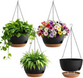 4 Pack 8 Inch Self Watering Hanging Planters by UOUZ