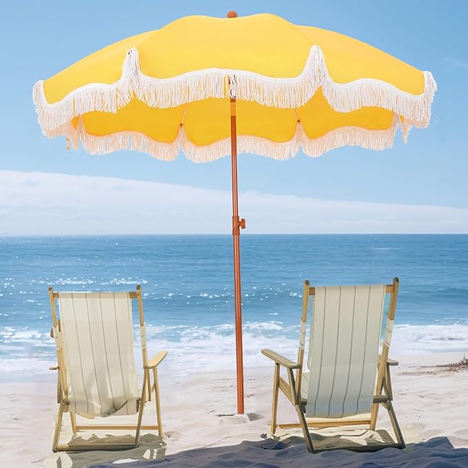 PHI VILLA 7ft Beach Umbrella by PHIVILLAThepioneerofcomfortablehouseholdsupplies
