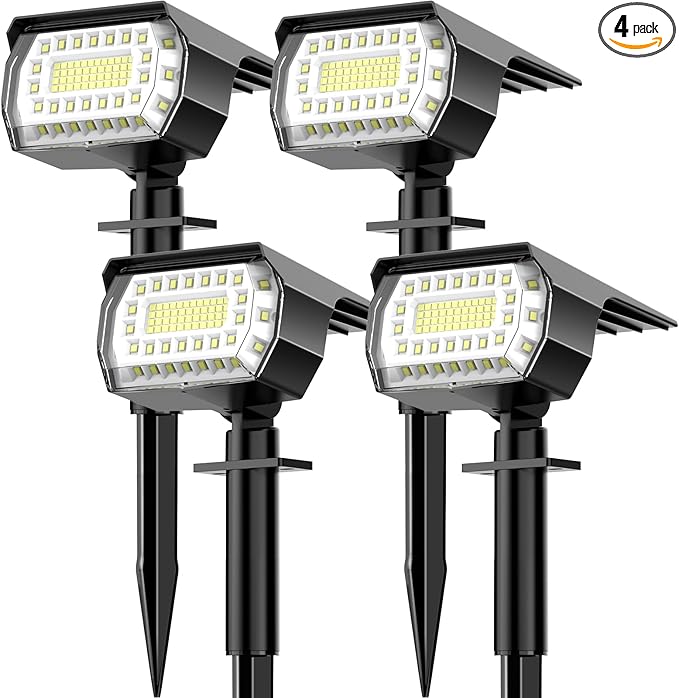 LANSOW Solar Spot Lights Outdoor, 2-in-1 Solar Landscape Spotlights, 3 Modes by LANSOW