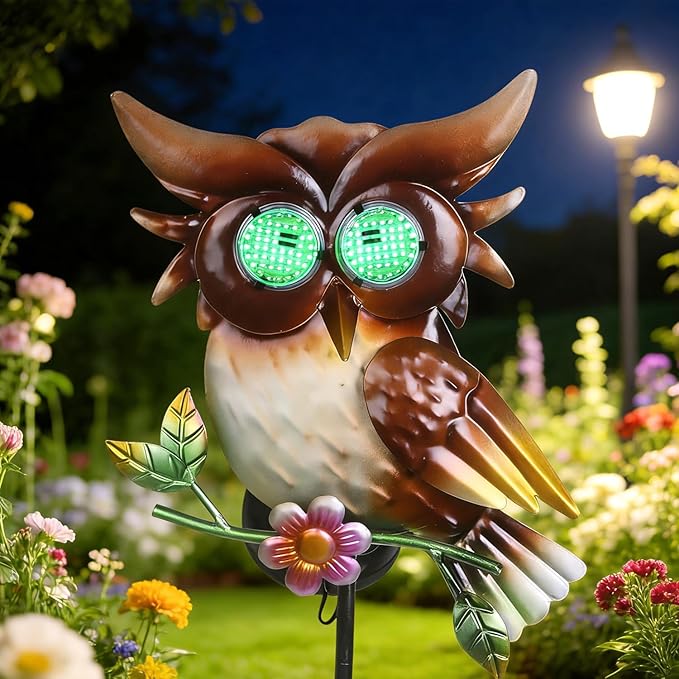 Solar Owl Garden Stakes Decorative by YHSOLAR