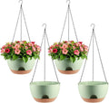 4-Piece Set of 8-Inch Hanging Planters by Unknown