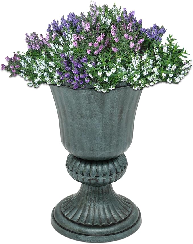 Athena Collection 20''H Garden Plastic Urn Vintage Tall Planter Urn Patio Large by AthenaCollectionFurniture