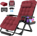 Suteck Oversized Zero Gravity Chair, 29In XL Outdoor Recliner Chair w/Removable by Suteck