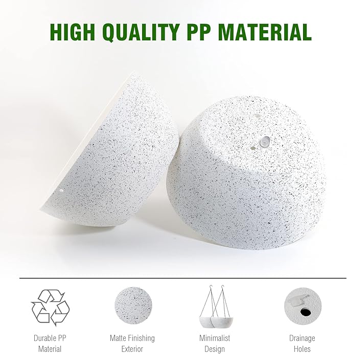 10 inch Hanging Planters for Outdoor Indoor Plants - Image 3