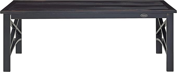 Crosley Furniture Kaplan Weather Resistant Metal Outdoor Coffee Table - Image 4