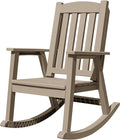 Devoko PP Material Rocking Chair Outdoor Indoor All Weather High Back Patio by DEVOKO