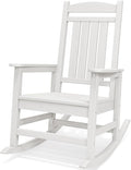 SERWALL Oversized Outdoor Rocking Chair, All-Weather Patio Rocking Chair by SERWALL