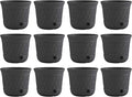 Suncast 12 Pack 14" x 12" Round Resin Decorative Weatherproof Outdoor Hideaway by Suncast