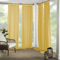 Elrene Home Fashions Matine Weatherproof Tab-Top Indoor/Outdoor Solid Color by ElreneHomeFashions