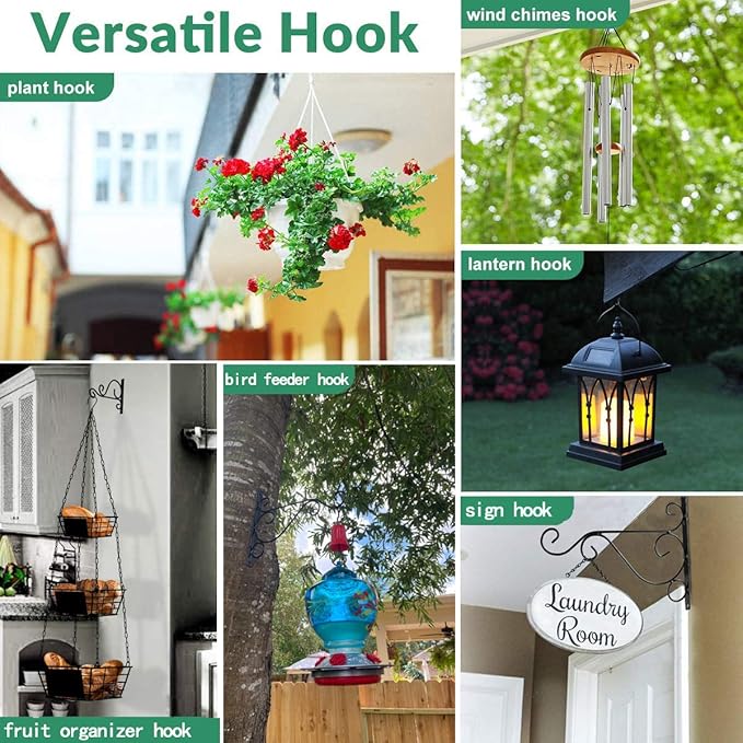 KABB Hanging Plant Bracket, Indoor Outdoor Rustic Home Decor - Image 7
