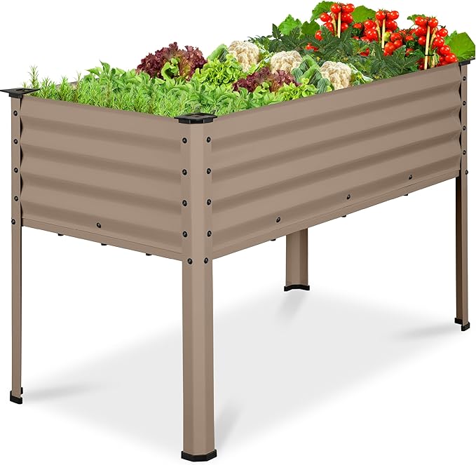 Best Choice Products 48x24x30in Galvanized Raised Garden Bed, Metal Elevated by BestChoiceProducts