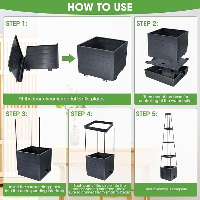 Raised Garden Bed 4 Packs, Planter Boxes - Image 4
