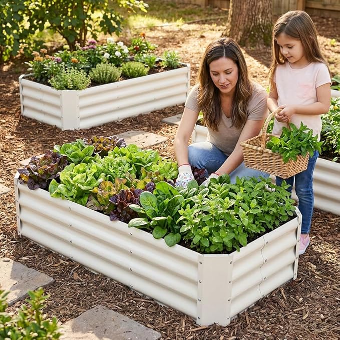 INNO STAGE 2Pcs Galvanized Raised Garden Bed Kit, Rust-Resistant & Easy Assembly - Image 8