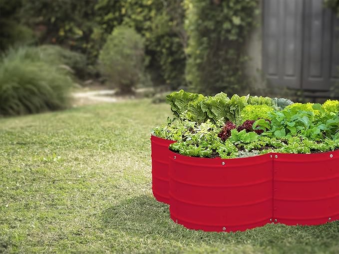 Plant & Plot Galvanized Raised Garden Beds Outdoor // 3×3×1 ft Planter Raised - Image 4