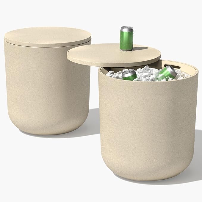 Veradek Kona Cooler Side Table – 2-in-1 Outdoor Patio Side Table w/Cooler | by VeradekOutdoor