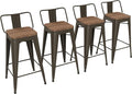 Yongchuang 24 inch Bar Stools Set of 4 Metal Counter Height Bar Stools by YongchuangInternational