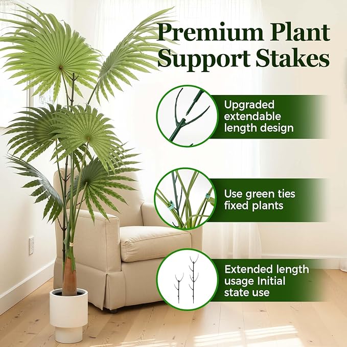 10 Pack Stackable Monstera Plant Support Stakes, Durable Climbing Plant Support - Image 3