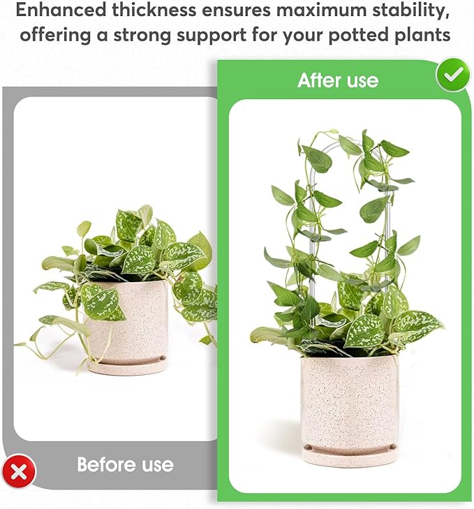 2 Pack Thickened U-Shaped Acrylic Trellis - Image 3