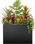 Metal Rectangular Planter Box, Large Planter Boxes Outdoor, 3 Tier Adjustable by Montex