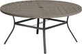 VICLLAX Round Patio Table with Adjustable Umbrella Hole by HOME