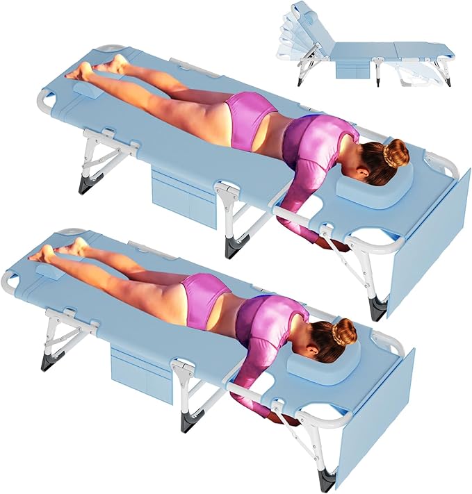 ABORON Oversized Folding Sun Tanning Chair, 3 in 1 Heavy Duty Chaise Lounge by ABORON