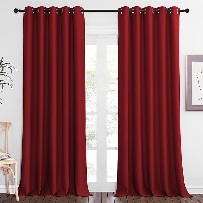 NICETOWN Blackout Curtains 84 Inch Length, Thermal Insulated Curtains by NICETOWN