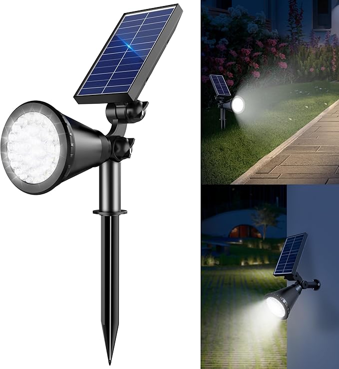 Solar Lights Outdoor Waterproof, 36 LEDs 1000LM Adjustable Solar Spot Lights by Unknown