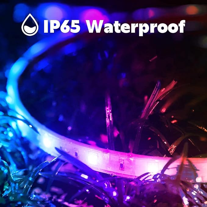 zoegi Outdoor LED Strip Lights Waterproof, Music Sync RGB IP68 Outside Led - Image 7