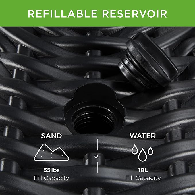 Best Choice Products Fillable Umbrella Base Stand, Round Faux Wicker Plastic - Image 5