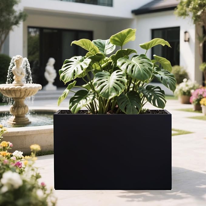 Metal Planter Box Rectangular Block - Image 6