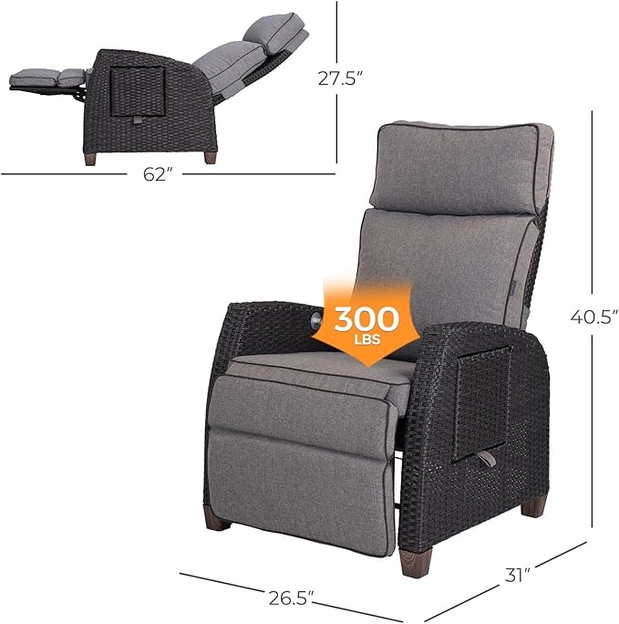 Grand patio Outdoor Reclining Chairs - Image 2
