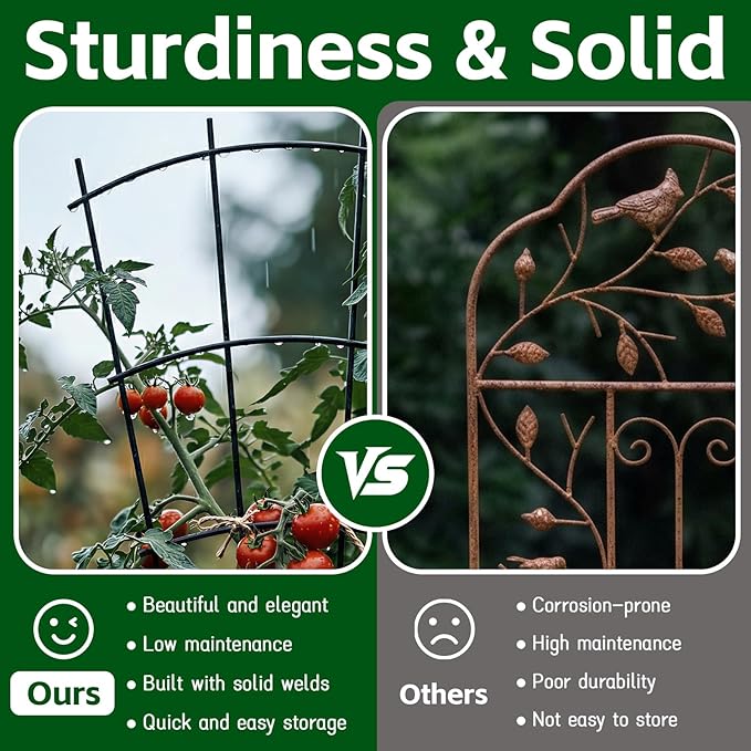 4 Pack 43'' Indoor Plant Trellis - Image 8