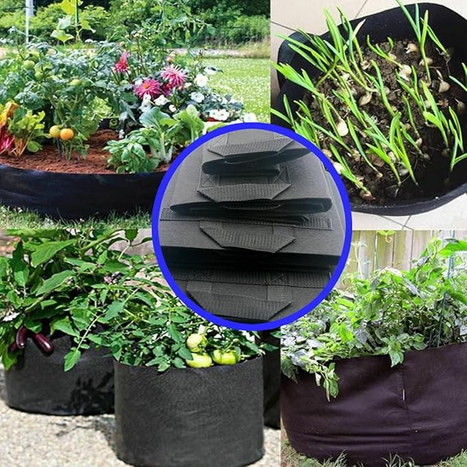 GROWTNT 10 Gallon Grow Bags 24 Pack, 10 Gallon Fabric Pots, Garden Bags to Grow - Image 5