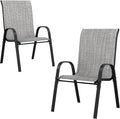 UDPATIO Patio Chairs Set of 2, Stackable Outdoor Dining Chairs by UDPATIO
