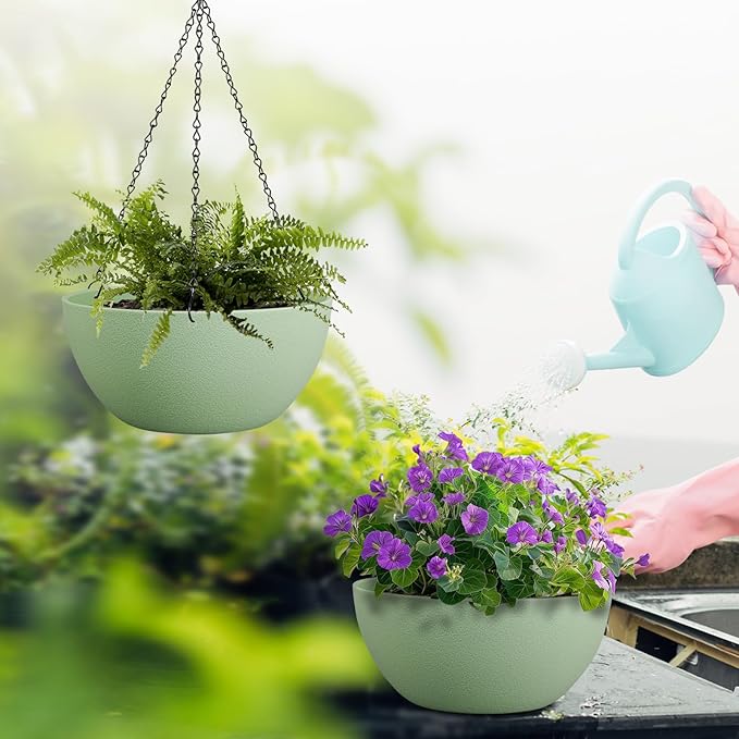 13 inch Large Hanging Planters Plant Pots - Image 6