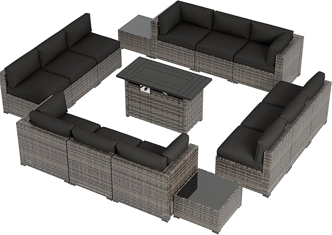 Aoxun Patio Furniture Sets, 15-Piece Outdoor Patio Furniture - Image 9
