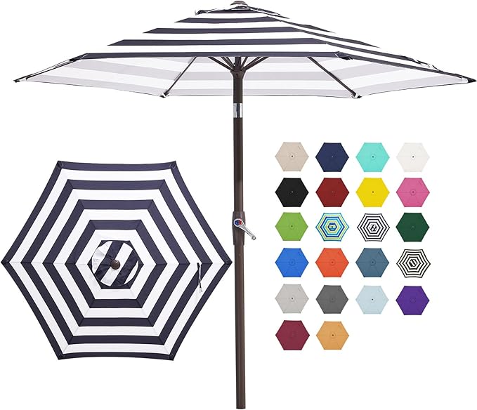 JEAREY 7.5FT Patio Umbrella Outdoor Market Umbrella by JEAREYOutdoorsCollection